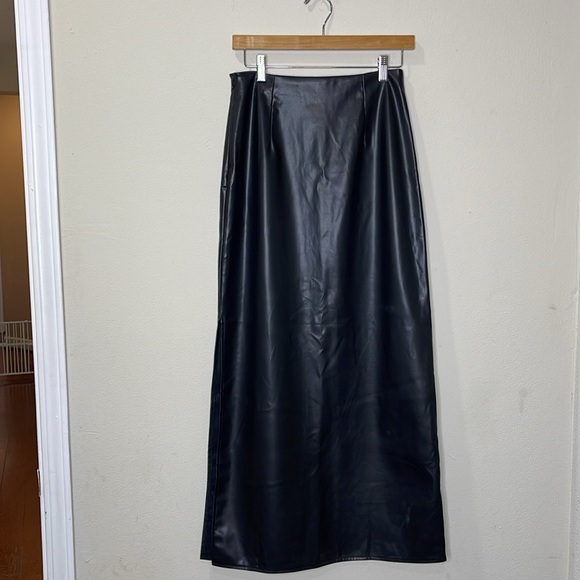 Mare Mare by Anthropologie Slate Faux Leather Maxi Skirt - Picture 5 of 6